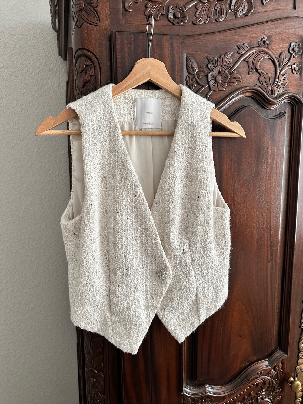 Mango Women’s Tweed Vest